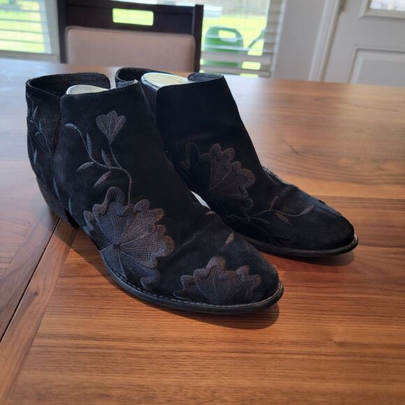 Seychelles Lantern Women's U.S. 10 Floral Embroidered Ankle Bootie IB00889 - Picture 1 of 10